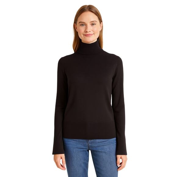JJ Perfection Black Turtleneck Sweater – Size Large - Picture 1 of 6